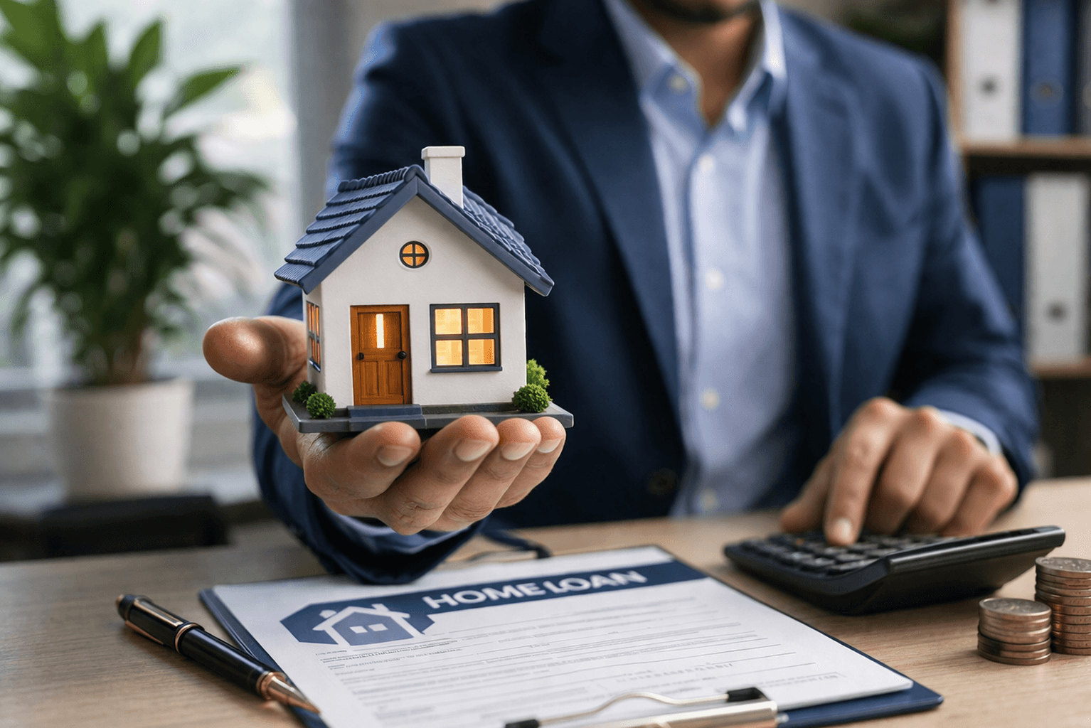 Home loan financing and house purchase illustration